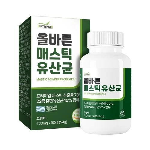 뉴트리너스 올바른 매스틱 유산균 600mg 제품 이미지